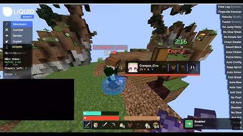 Hacking On Hypixel With Free Client / SCAFFOLD - KILLAURA