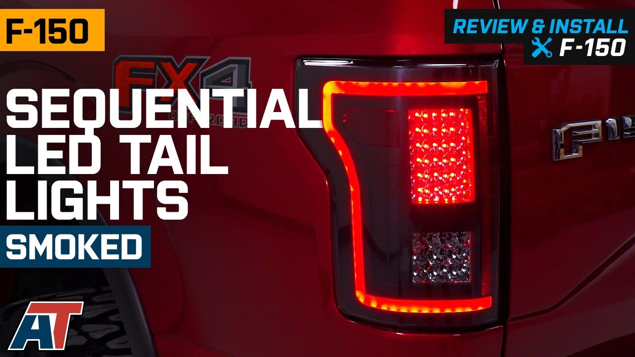 Inginuity Time LED Smoke Tail Lights For Ford F-150 F150 2021 2022 202 Sequential Rear Lamps