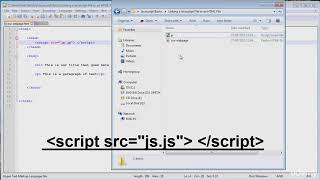How To Link an External JavaScript Files to an HTML Document - JavaScript Tutorial