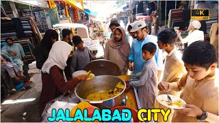 Life in Afghanistan | Jalalabad City | Afghan Street food | 4K