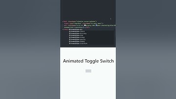 Here is how to create an animated toggle switch using tailwind #code #coding #programming #tutorial