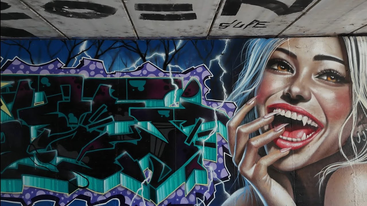 Graffiti Filming With A Drone #streetart #dronevideo #barcelona