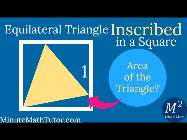 How to cut an Equilateral Triangle from a Square Paper - 1063 
