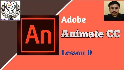 Adobe Animate CC (Lesson-9) Ease In & Classic Animation for Shape and Text
