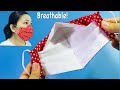 Very Breathable ! No Fog On Glasses - 3D MASK / Tutorial simple/ Size S M L