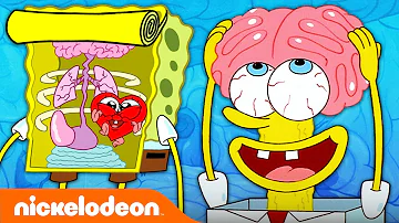 Every Time We See SpongeBob's Insides 🧠 | Nickelodeon Cartoon Universe