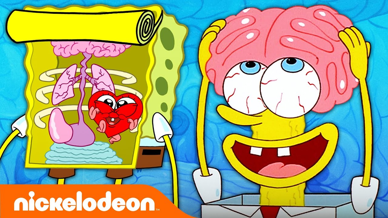 Every Time We See SpongeBob's Insides 🧠 | Nickelodeon Cartoon Universe