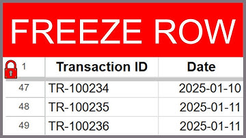 Rijen bevriezen in Google Sheets (koptekst zichtbaar houden)