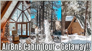 VLOG 24 - AIRBNB HOUSE TOUR :: WINTER CABIN GETAWAY 2022