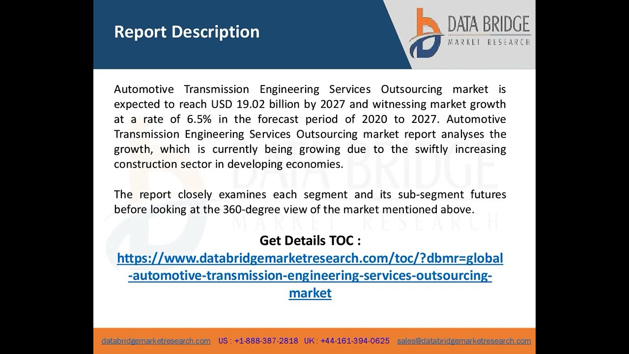 Global Automotive Transmission Engineering Services Outsourcing