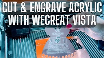 Hoe u acryl snijdt en graveert met de WeCreat Vista 10W diodelaser #wecreat