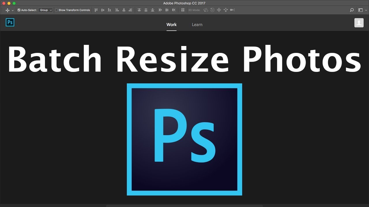 How To Batch Resize Multiple Photos In Adobe Photoshop Cc With Scripts Actions Learn Photoshop Youtube