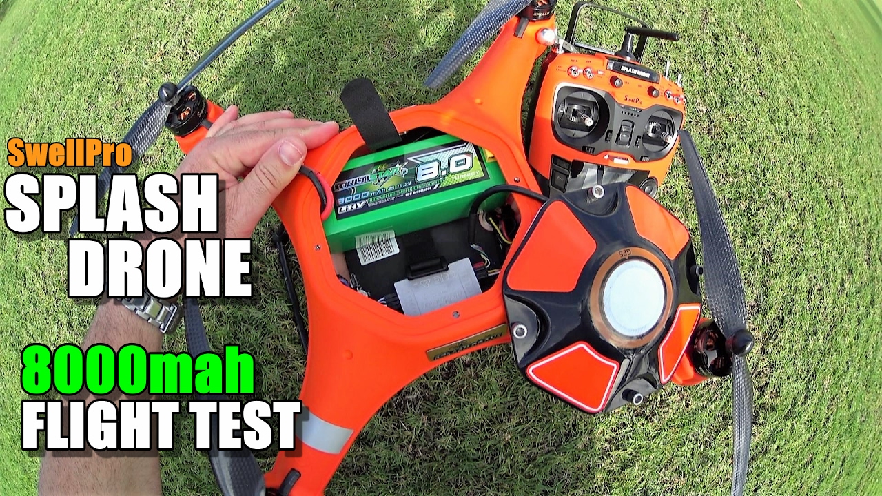 SwellPro Waterproof SPLASH DRONE Review - Part 5 - [8000mah LiHV ...