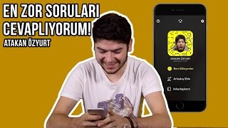 EN ZOR SORULARI CEVAPLIYORUM - ATAKAN ÖZYURT