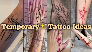 Temporary Tattoo Ideas💡| Pen Tattoo Designs | Hand Tattoo Designs |