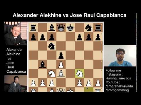 Alexander Alekhine vs Jose Raul Capablanca Game 1 | #WorldChessChampionship #1927