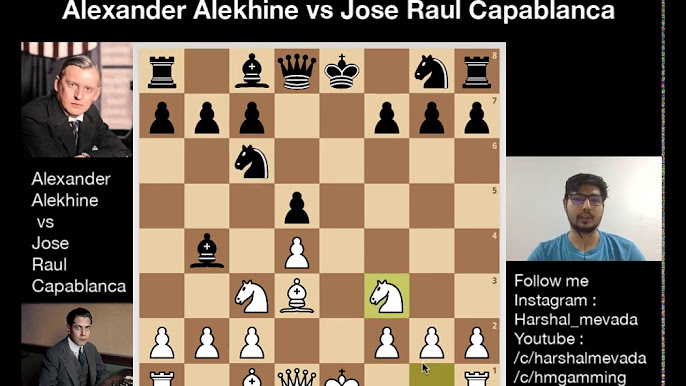 Future chess world champions Alexander Alekhine and José Raúl