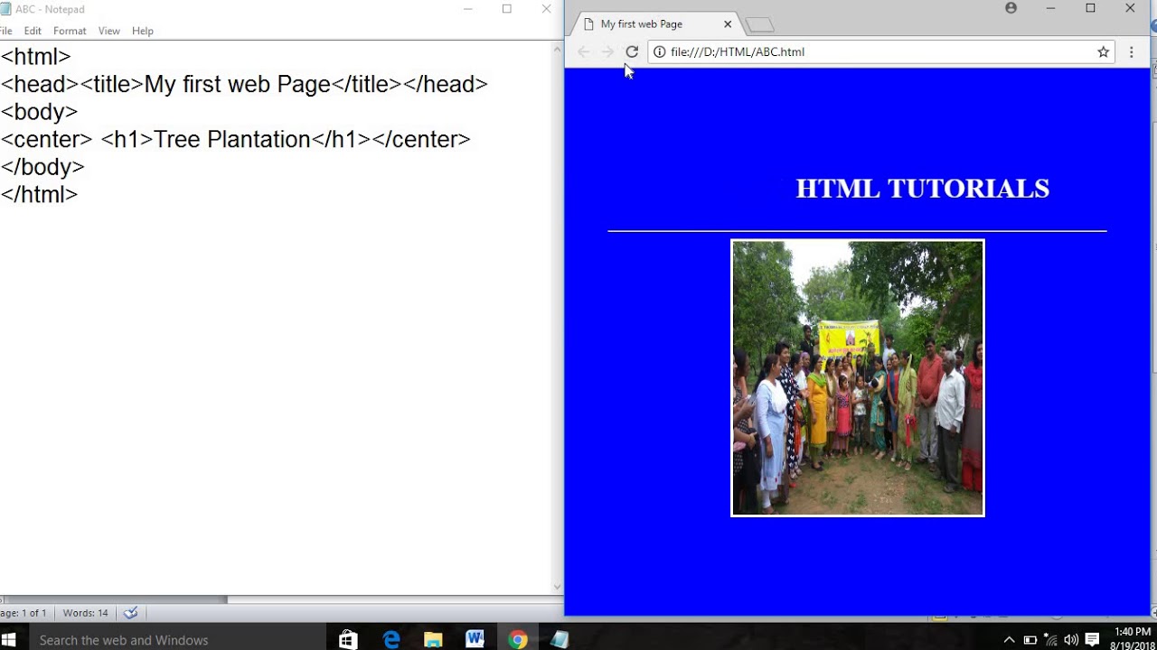 HTML Tutorials ( how to design the page) - YouTube