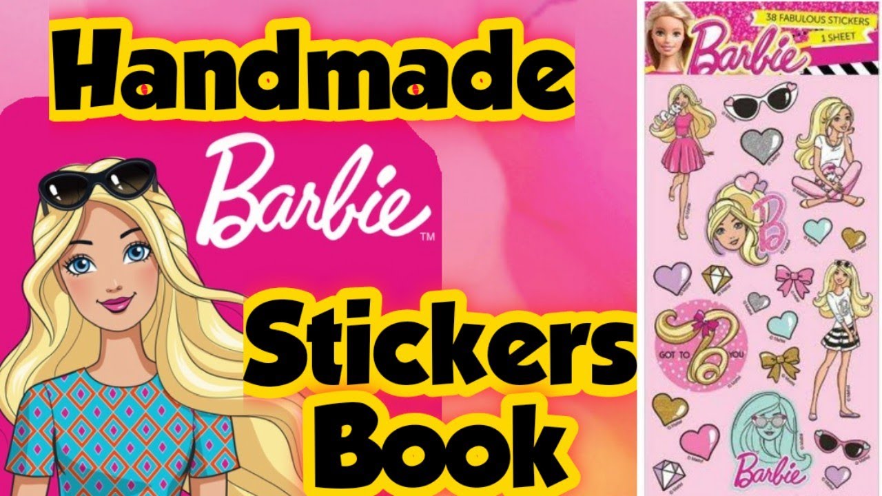 Diy Barbie Stickers Book/how to make stickers at home/diy handmade stickers  