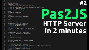 Pas2JS - #2 HTTP Server in 2 minutes