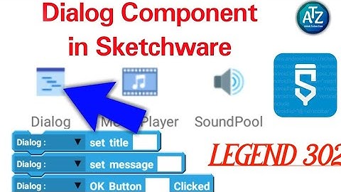 Sketchware Dialogue Component | Full Detail with Practical Example Send By LEGEND 302