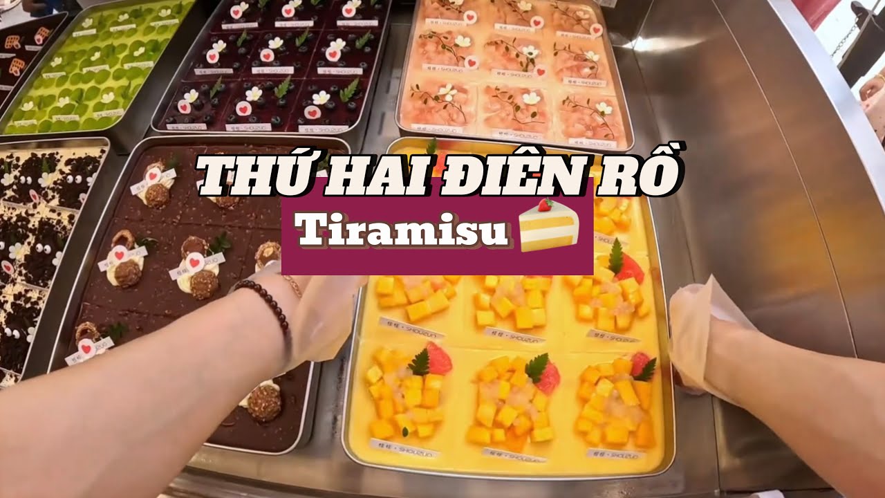 (Vietsub) Thứ Hai điên rồ, gian hàng hấp dẫn với món tiramisu#tiramisucake #lifevlog #douyin