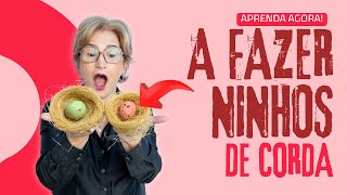 🐰ྀིAPRENDA a FAZER  um NINHO de CORDA em APENAS 5 MINUTOS! 🐰ྀི