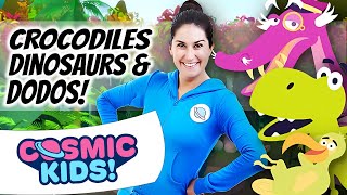 yoga for kids crocodiles dinosaurs and dodos