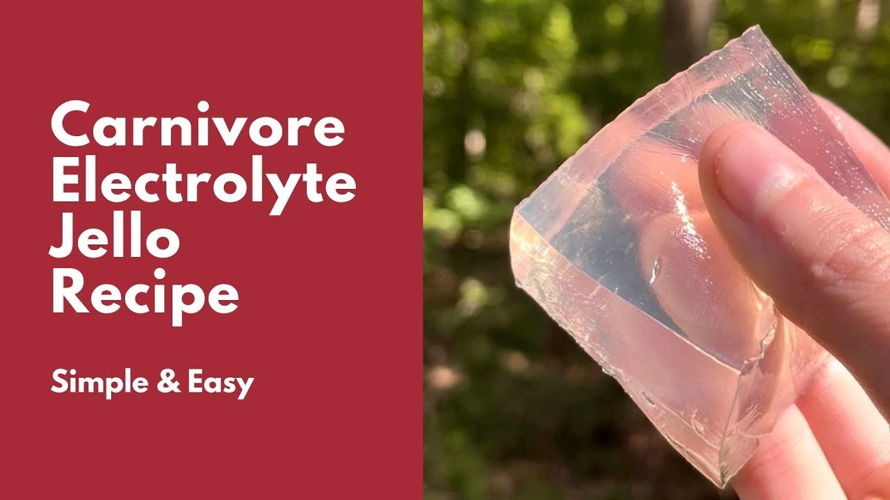 Carnivore Diet Electrolyte Jello Recipe YouTube