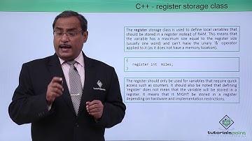 C++ - Register Storage Class