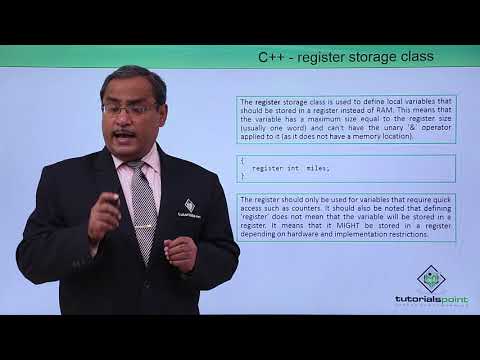 C++ - Register Storage Class