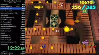 Ms. Pac-Man: Maze Madness Any% (N64) Speedrun in 1:41:40 (1:40:04 IGT)