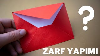 Kağıttan Zarf Yapımı | Kağıttan Zarf Nasıl Yapılır? (İki Farklı Model)