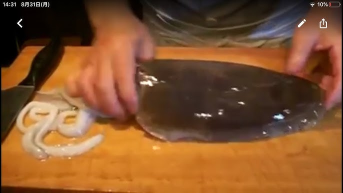 紋甲烏賊 カミナリイカ の捌き方 大和の 和の料理 捌き Youtube