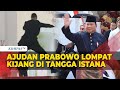 Karena Hal Ini, Ajudan Prabowo Lompat Kijang di Tangga Istana
