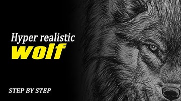 The Step That Makes a Wolf Look Real - step-by-step drawing tutorial