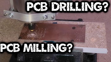Testing PCB drilling and milling on my DIY CNC