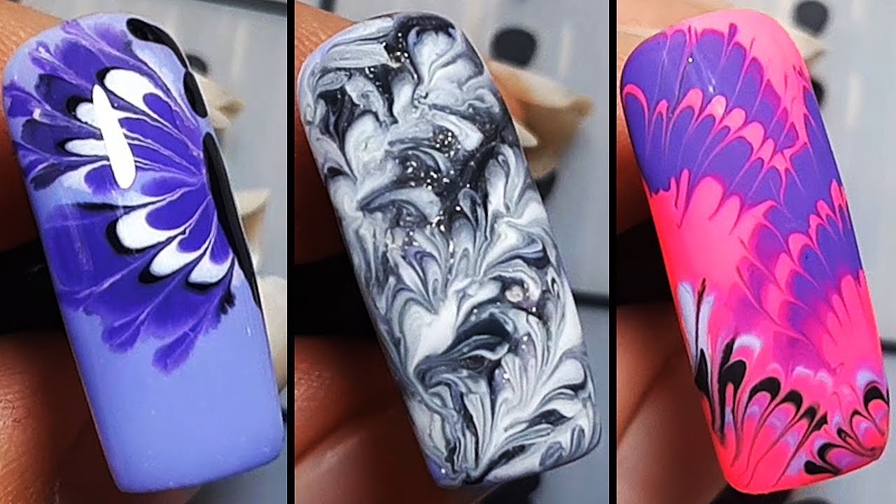 Colorful Drag Marble Nail Art - wide 6