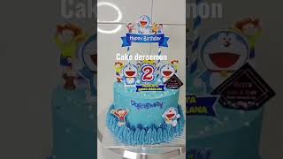 cake doraemon #shorts #kueulangtahun #kue #kuetart #viral