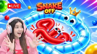 [LIVE] PLAYING SNAKE OFF TOGETHER!! SO MUCH FUN AND THE SKINS ARE SO CUTE!! screenshot 5