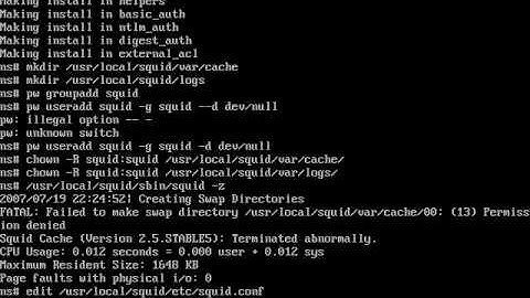 Proxy Server/Squid FreeBSD