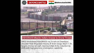India’s VSHORADS Can Destroy Drones in Seconds #defencenews #shorts