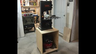 How To Make a Rolling Band Saw Cart make a rolling band saw cart 22"W x 21"L x 25" H.