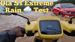 Ola S1 Extreme Rain 🌧️ Test