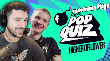 LEC Pop Quiz | Higher or Lower | 2023 Winter - YamatoCannon Reacts #lec #leagueoflegends