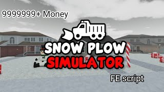 New script Infinite Money 🔥 for Snow Plow Simulator (hydrogen & Fluxus) FE✅