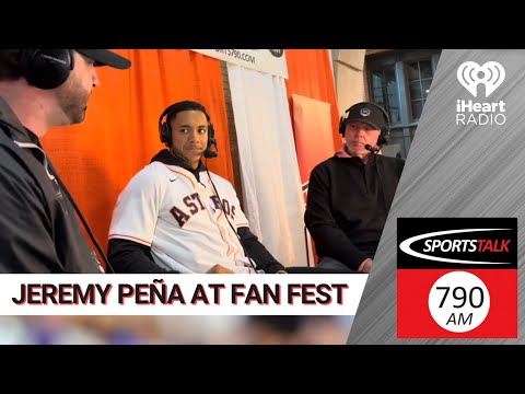 Astros SS Jeremy Peña at 2025 Astros Fan Fest