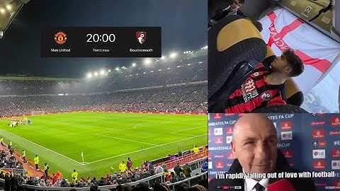 Cherries fans complete 90 minute silence against Man U 🤣🤣 - Manchester United 3-0 AFC Bournemouth
