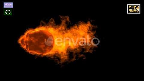 Burning Skull Top 4K | Motion Graphics - Envato elements