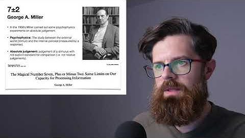 Seven, plus minus two